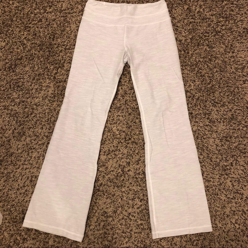 Lululemon white/grey yoga pants